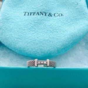 Tiffany & Co. Somerset Diamond Mesh Ring